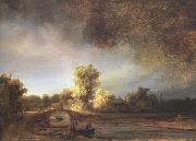 REMBRANDT Harmenszoon van Rijn Landscape with a Stone Bridge (mk33) oil painting reproduction